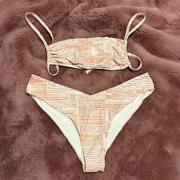 WeWoreWhat Newsprint Bikini - Picture 1 of 2